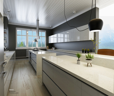 戀戀下午茶，正午廚房 lzldesign 的原創(chuàng)廚房空間設(shè)計(jì)